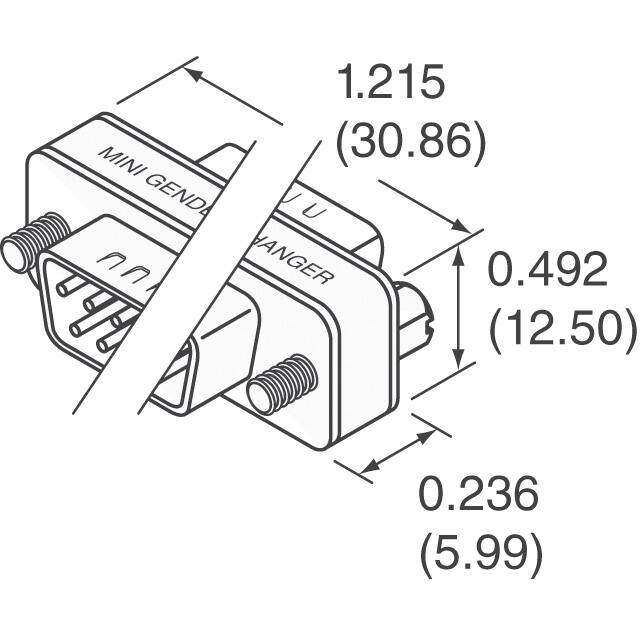 GCHDLP15M15M NorComp Inc.  D-Sub-D-förmige Steckverbinderadapter